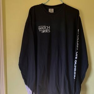 Black Graphic Long Sleeve Shirt